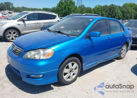 2008 Toyota Corolla S z USA, uszkodzony, nr VIN 2T1BR32E48C897687